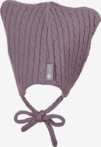 STERNTALER Beanie 'Ohren' in Purple