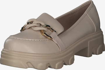 LA STRADA Moccasins in Beige: front