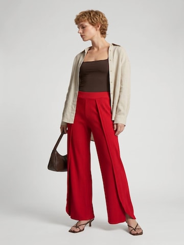 Alexa Dash Wide leg Broek in Rood