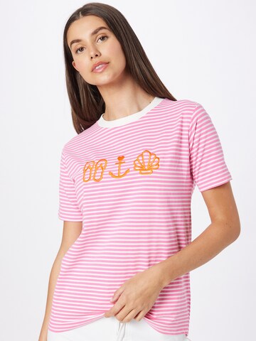 Zwillingsherz Shirt 'Kyra' in Roze: voorkant