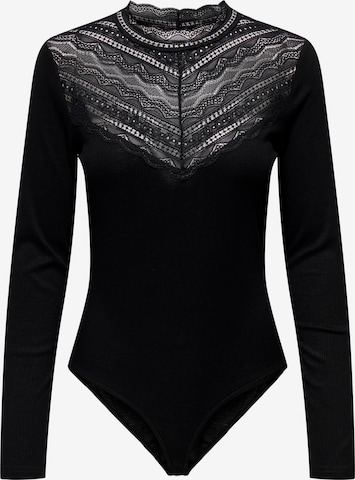 JDY Shirt Bodysuit 'Kirsa' in Black: front