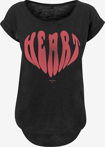 F4NT4STIC Shirt 'Valentinstag ' in Schwarz: Vorderseite