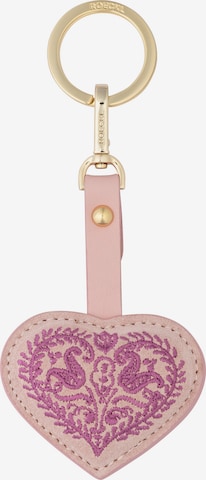 Porte-clés 'HERZBLATTL' Roeckl en rose : devant