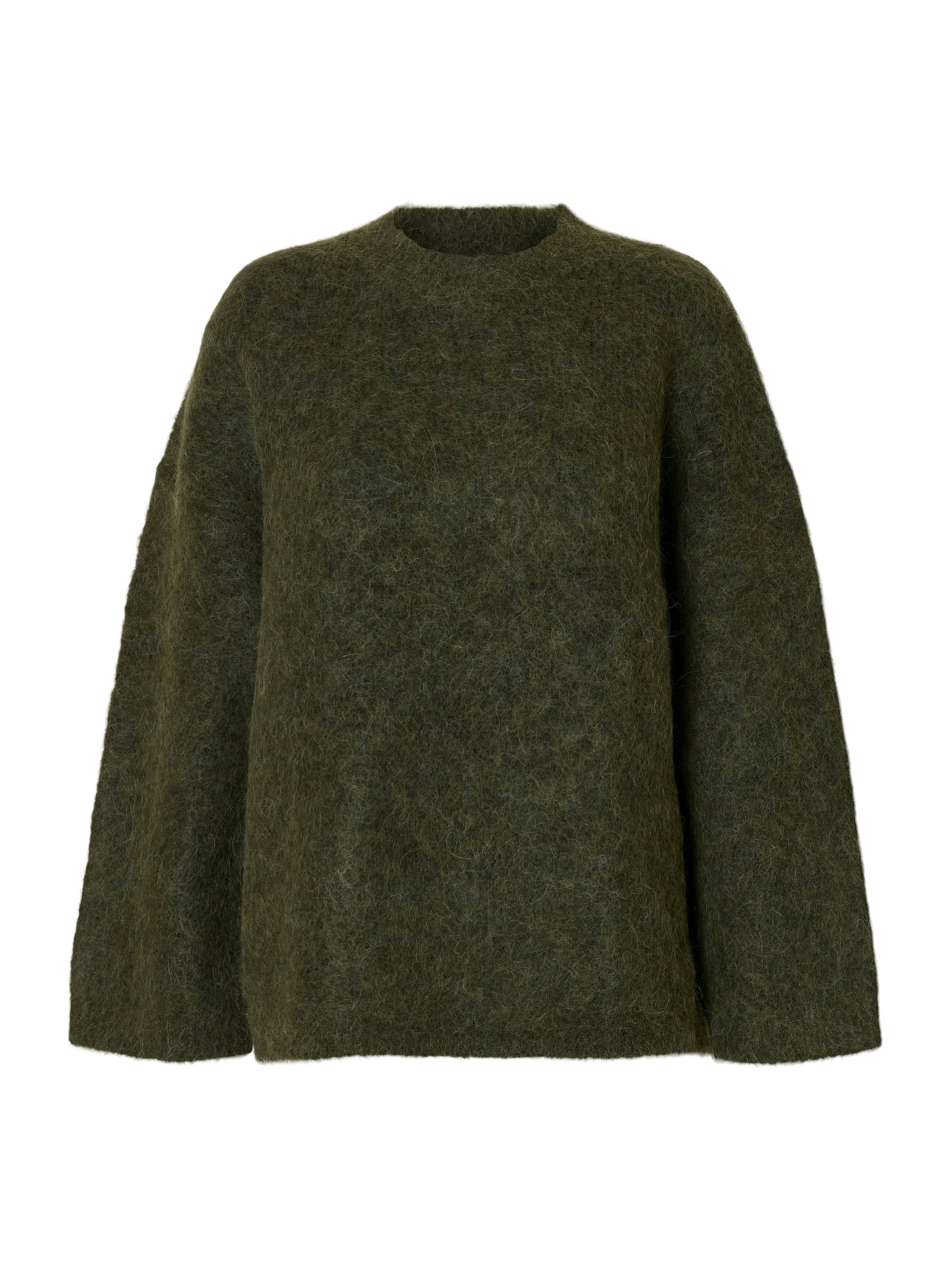 SELECTED Пуловер оувърсайз &#x27;SLFGabriella&#x27; в зелено: отпред