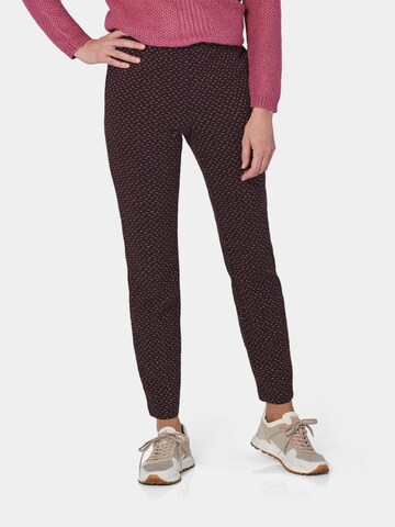 Goldner Slimfit Hose LOUISA in Lila: Vorderseite