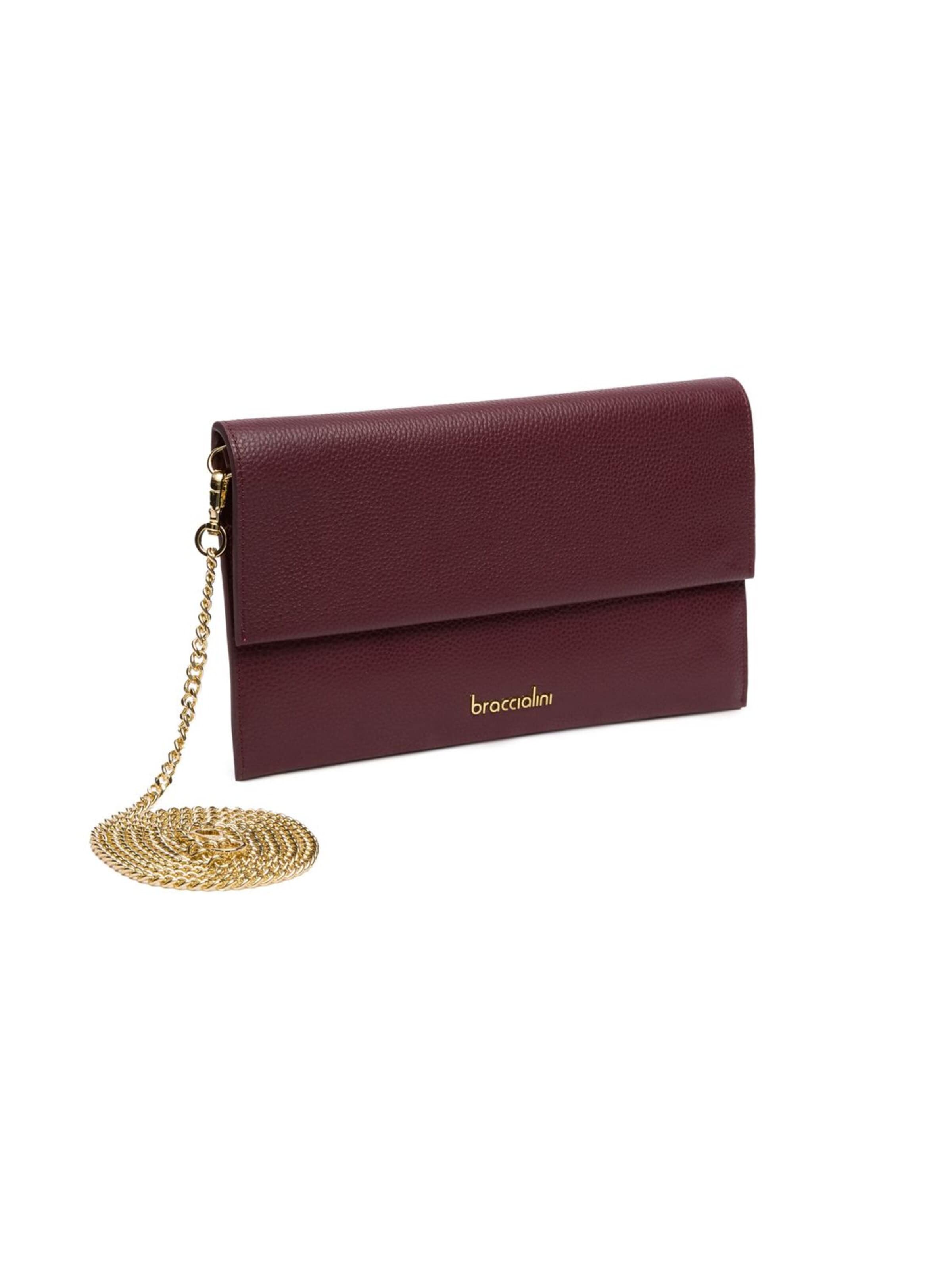 Borsa a sacco 'Jinny Leather' di Braccialini in rosso