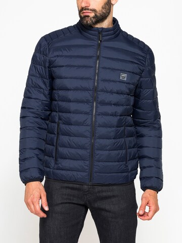 Carrera Jeans Outdoor jacket 'Upright-Collar' in Blue: front