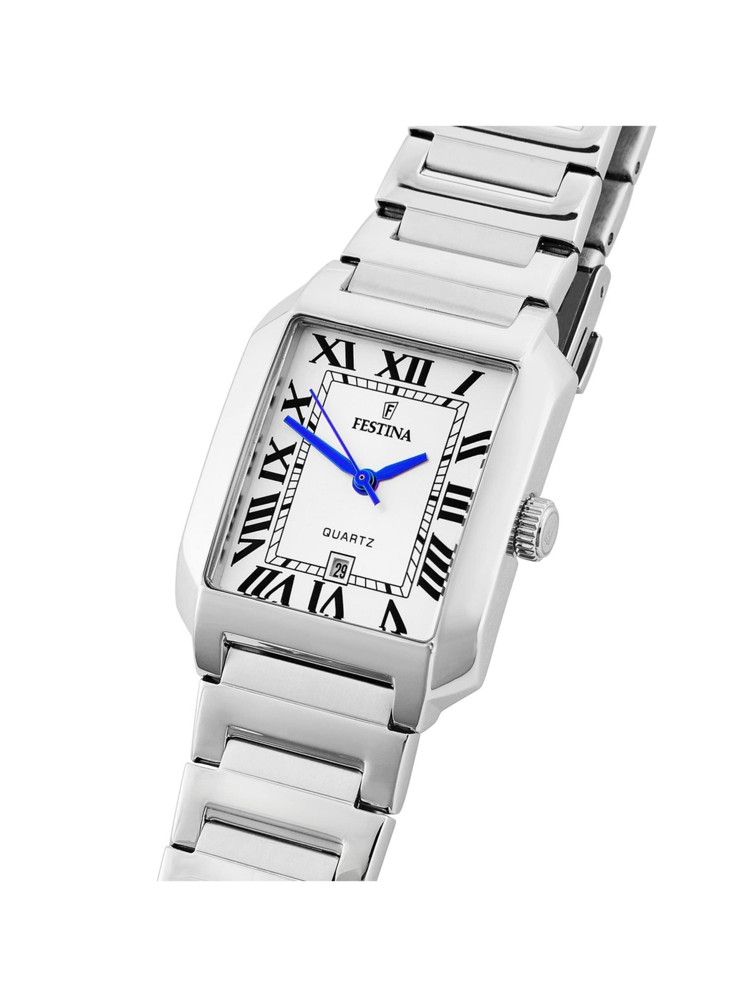 FESTINA Analoog horloge 'Festina - Watch On The Square - Quartz watch movement - Watch case width: 33 mm' in Zilver