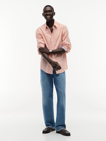 TOMMY HILFIGER Comfort Fit Hemd 'New York' in Orange