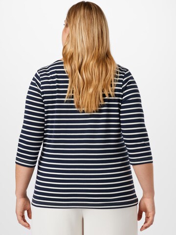 Selected Femme Curve - Camiseta 'FANDARD' en azul