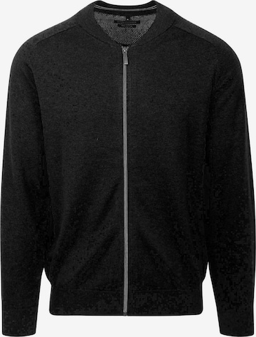 CASA MODA Knit cardigan in Black: front