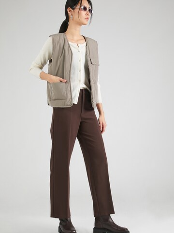 rosemunde Gebreid vest in Beige