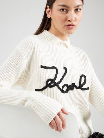 Pullover di Karl Lagerfeld in bianco