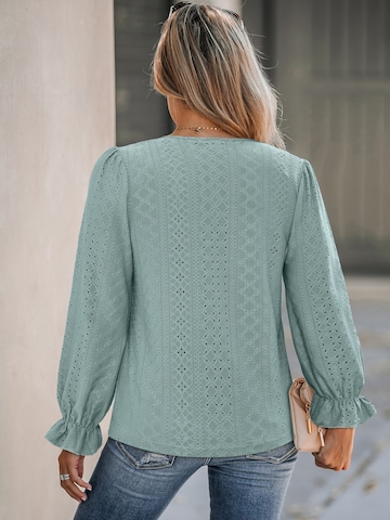 Cupshe Bluza 'In Focus Black Top' | zelena barva