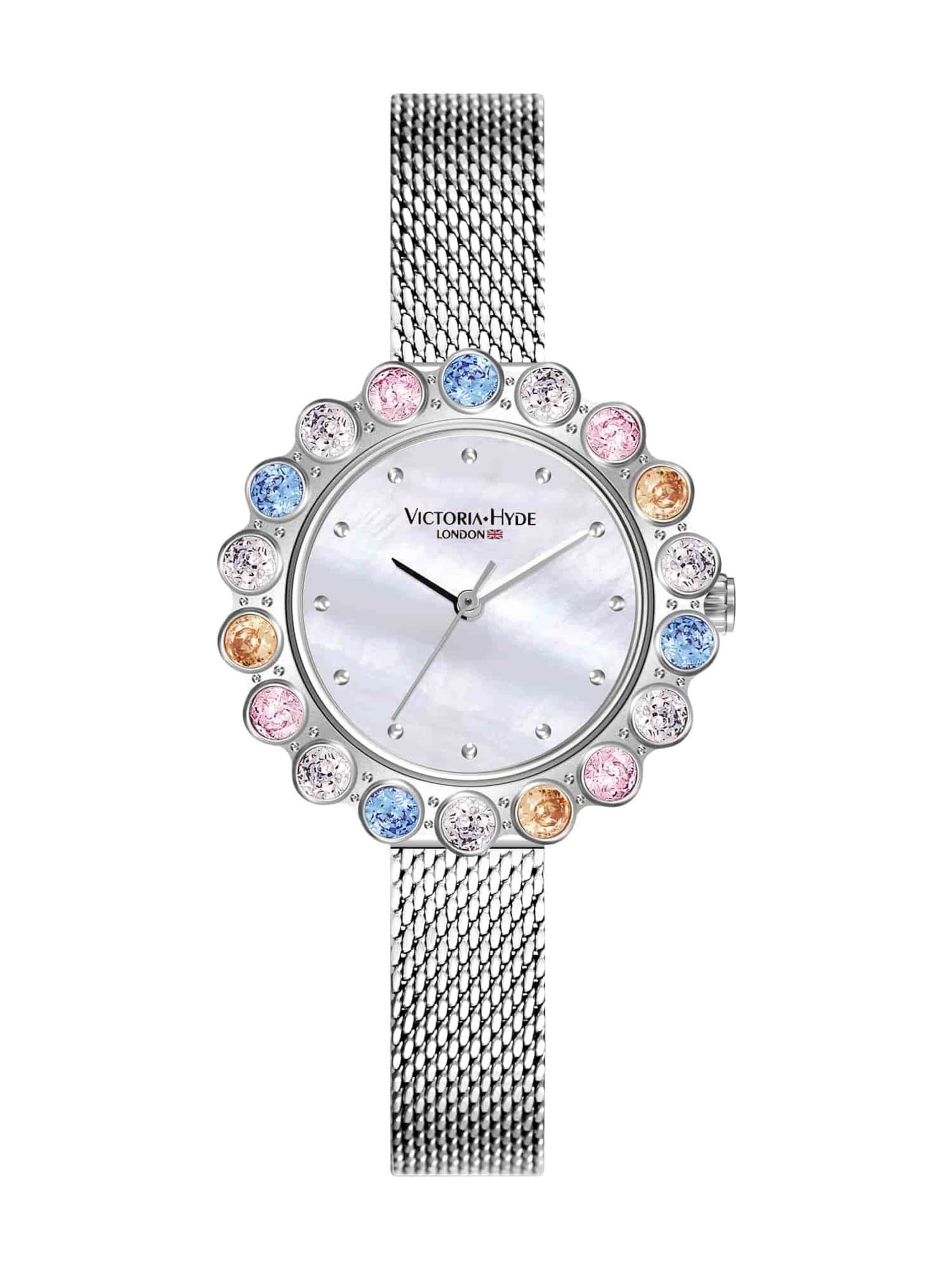 Victoria Hyde Analoog horloge in Zilver: voorkant