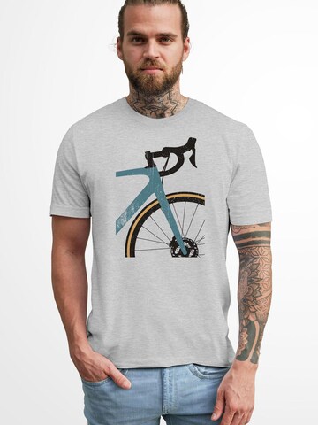 Neverless Shirt 'Rennrad' in Grey