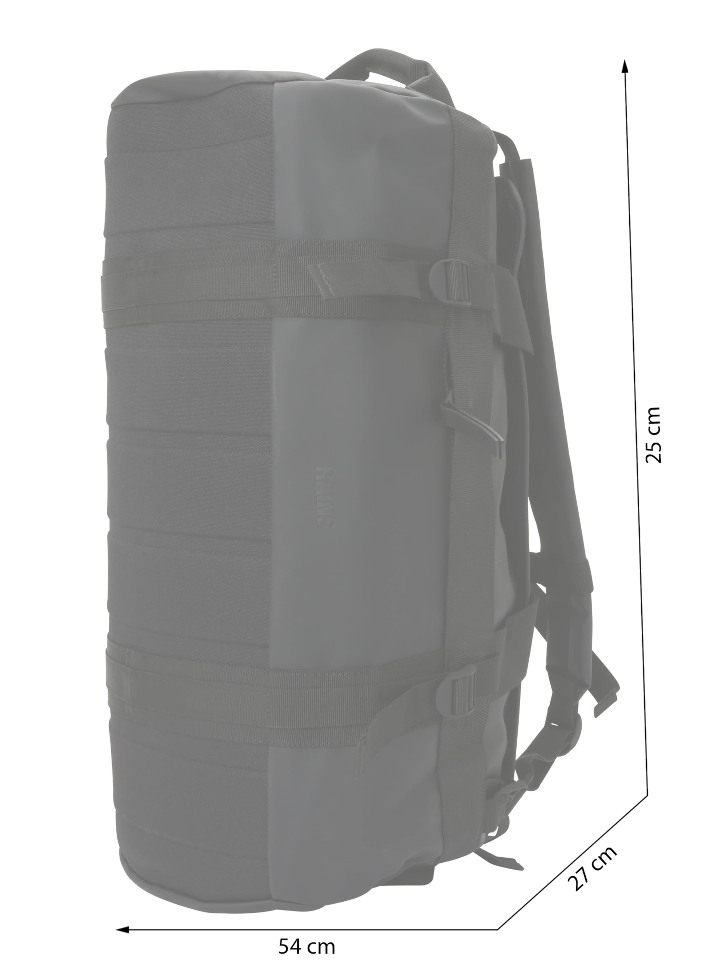 RAINSPutna torba 'Texel' - crna boja