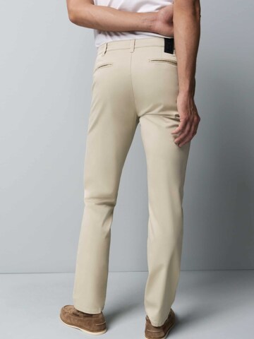 Regular Pantalon chino 'M5' MEYER en beige