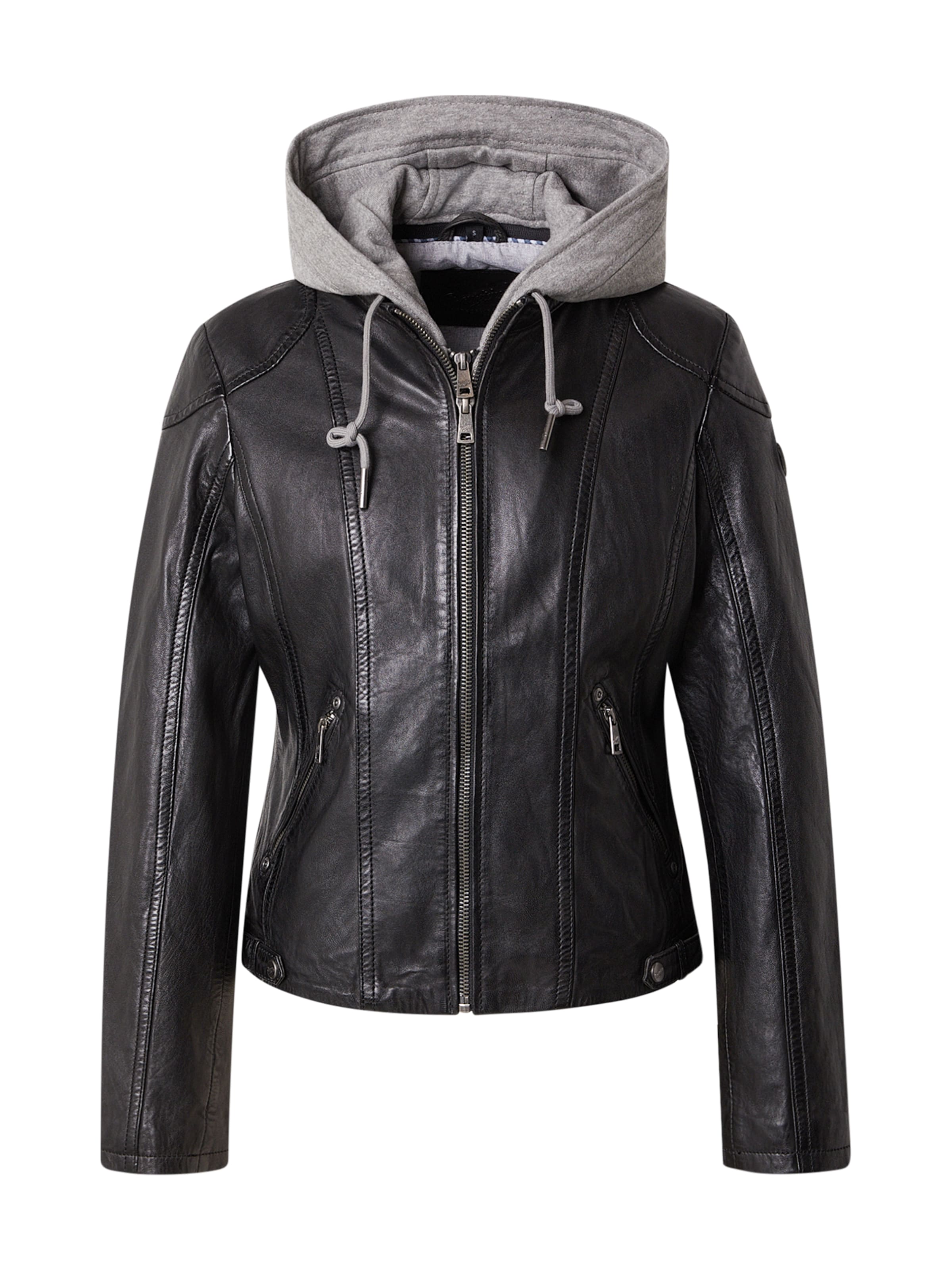 Mauritius Φθινοπωρινό και ανοιξιάτικο μπουφάν 'Ammy' σε ανοικτό γκρι / μαύρο, Άποψη προϊόντος