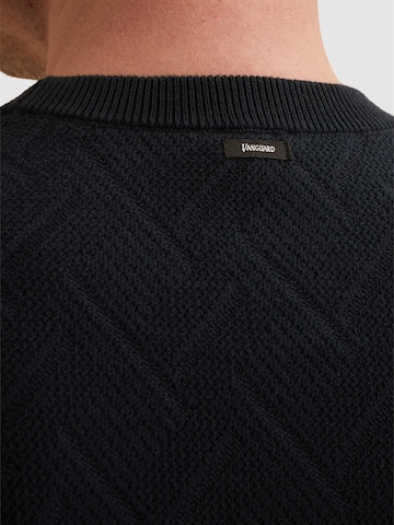 Pullover 'Pullover with crewneck and allover texture' di VANGUARD in blu