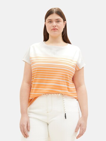 T-shirt Tom Tailor Women + en orange