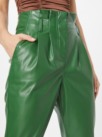 MEXX Normální Kalhoty se sklady v pase – zelená