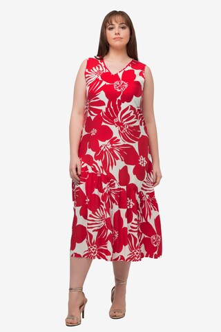 Robe Ulla Popken en rouge : devant