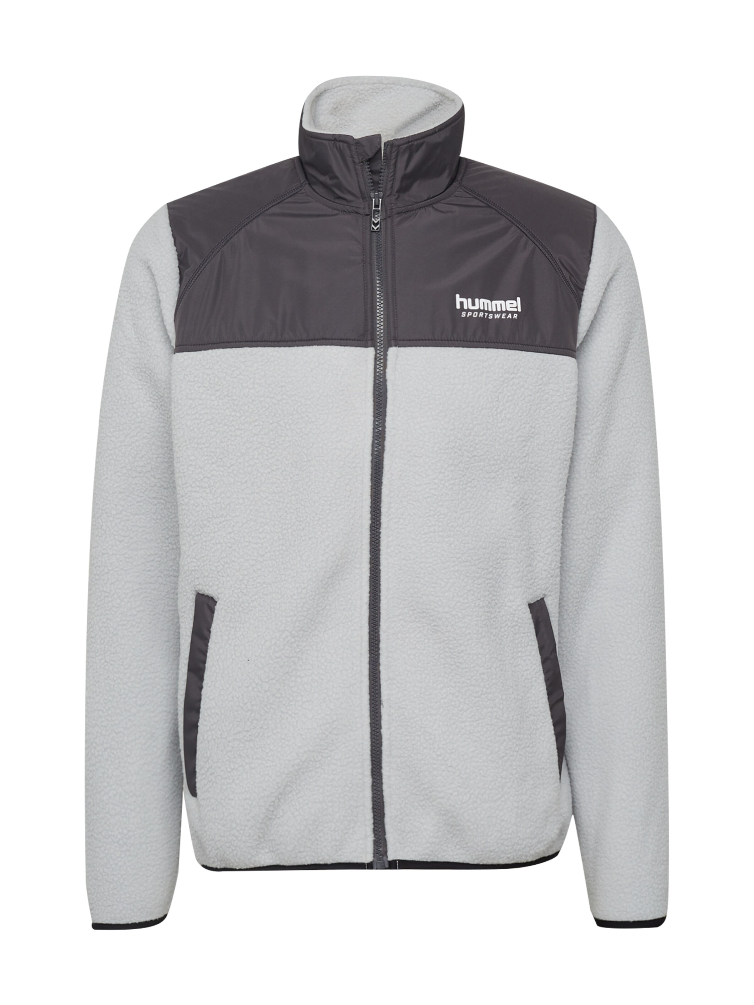 Hummel Fleecejacke 'Charley' in Grau: Vorderseite