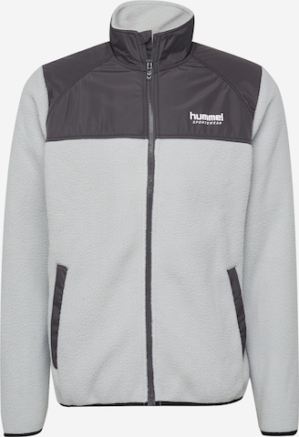 Hummel Fleece Jacket 'Charley' in Grey: front