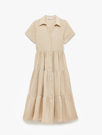 Koton Shirt dress in Beige: front