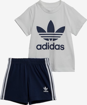 ADIDAS ORIGINALS - Conjunto 'Trefoil' en azul: frente