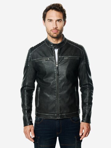 KOROSHI Přechodná bunda – černá: přední strana