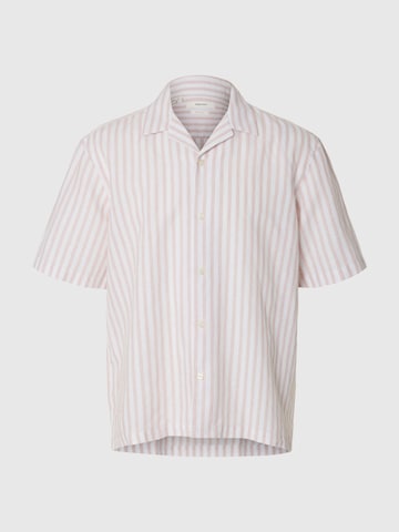 Chemise SELECTED en rose : devant