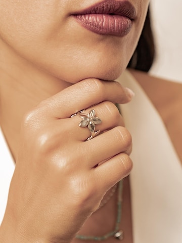 Hey Happiness - Anillo 'Bloom Flower' en plata