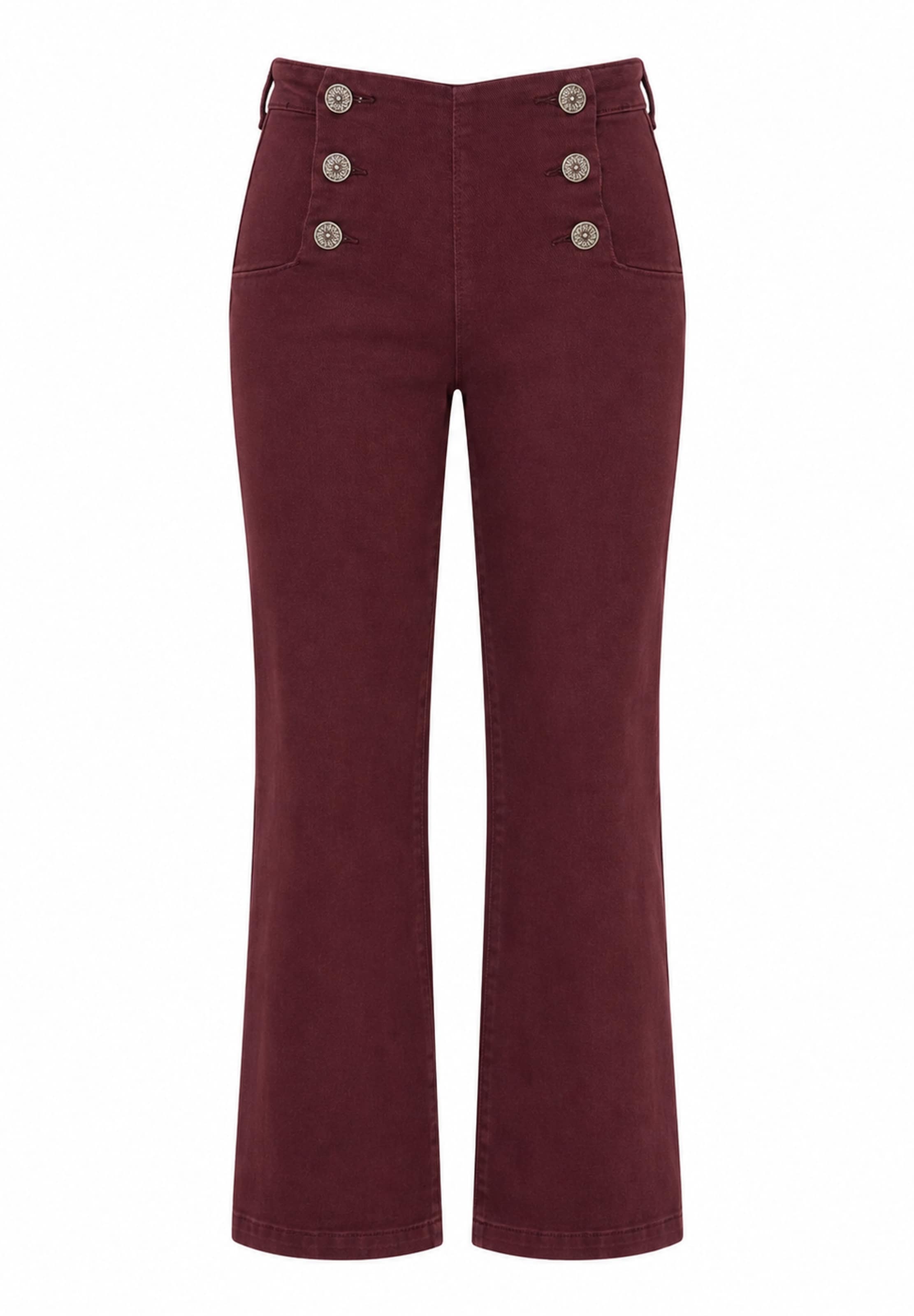 Elara Jeans in Red: front