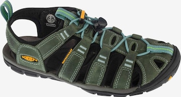KEEN Sandale 'Keen Clearwather Cnx Leather Sandal' in Grün: Vorderseite