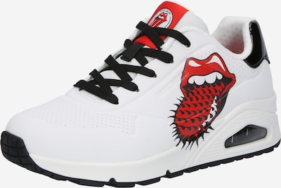 SKECHERS Låg sneaker 'Rolling Stones Lick' i röd / svart / vit, Produktvy