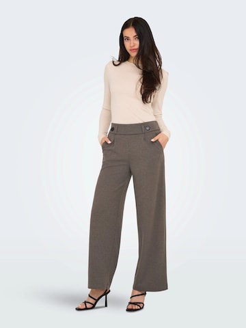 JDY Wide leg Παντελόνι πλισέ 'JDYGEGGO' σε καφέ