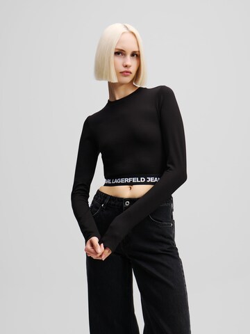 Maglietta di KARL LAGERFELD JEANS in nero: frontale
