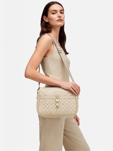Borsa a tracolla 'Crafter 3' di Laura Biagiotti in beige: frontale