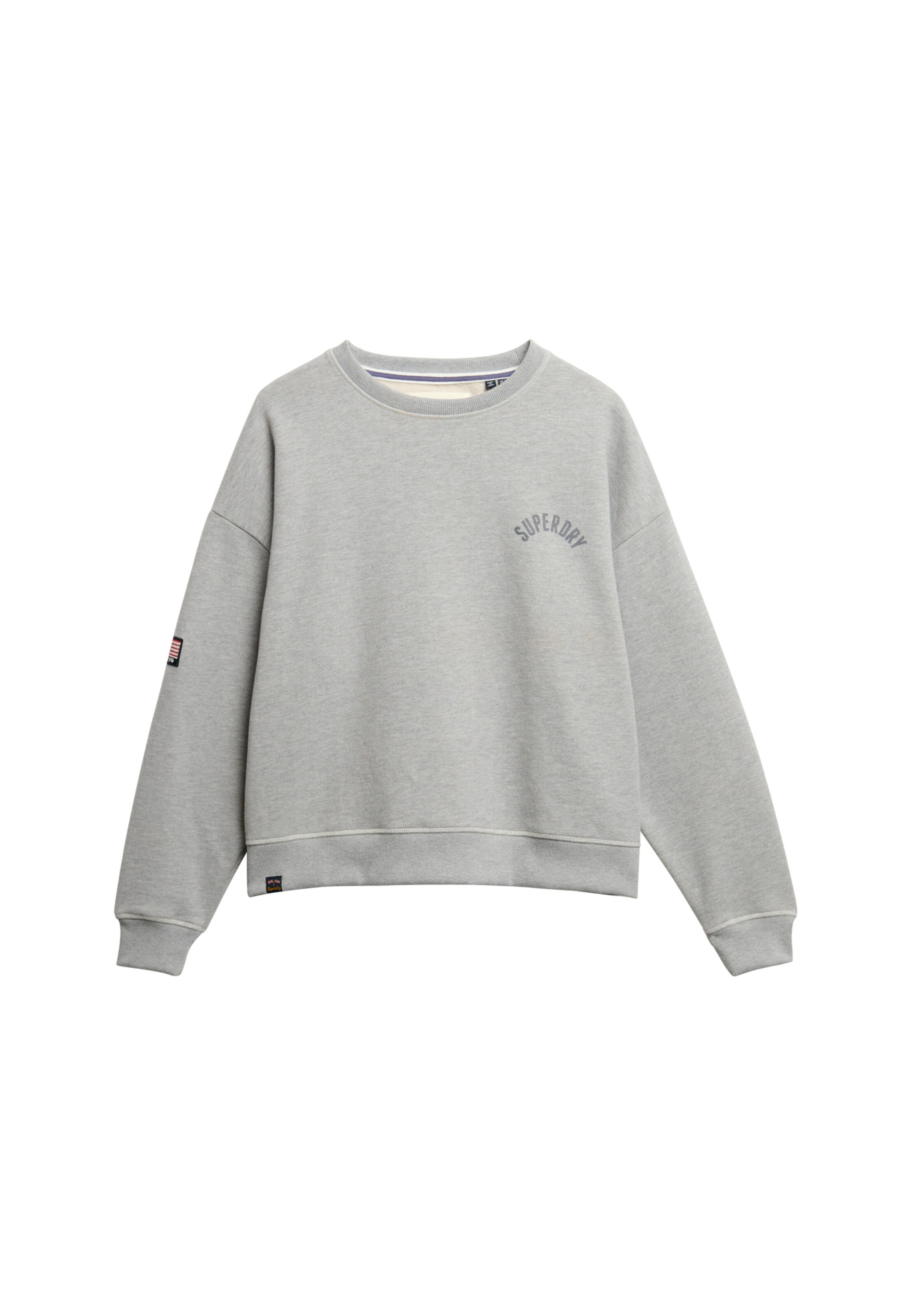 Superdry Sweatshirt 'Athletic Essentials' in Grijs: voorkant
