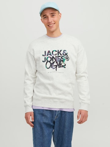 JACK & JONES Sweatshirt 'Silverlake' in White: front