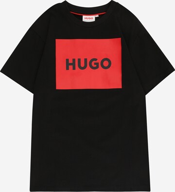 melns HUGO T-Krekls: no priekšpuses