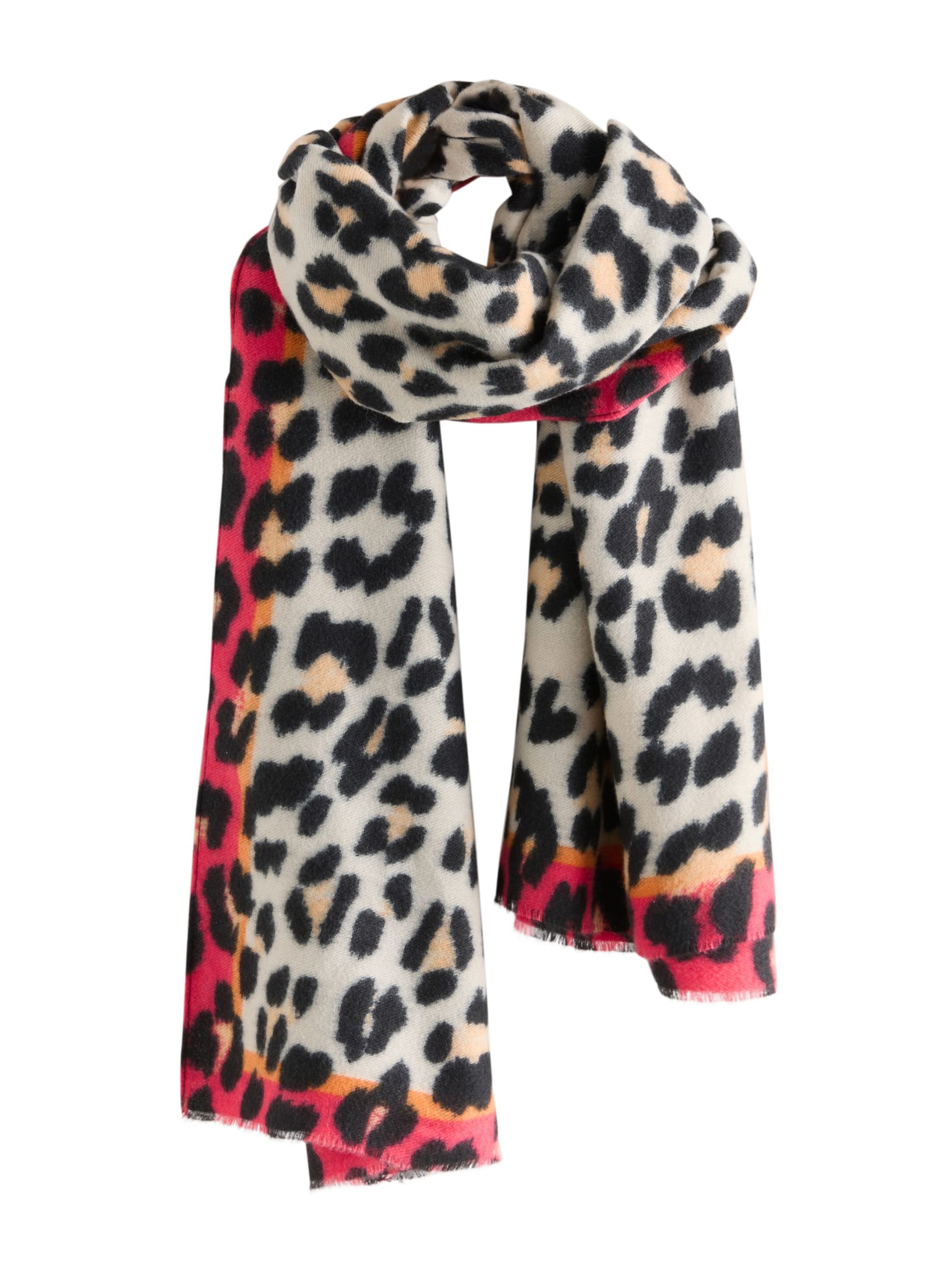 Next Šal | bela barva: sprednja stran