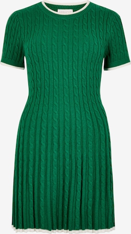 Apricot Strickkleid in Grün: Vorderseite