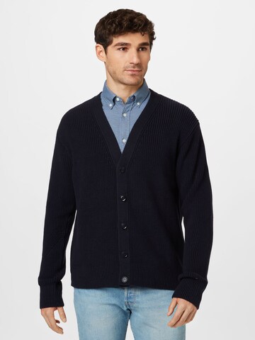 TOMMY HILFIGER Knit Cardigan in Blue: front