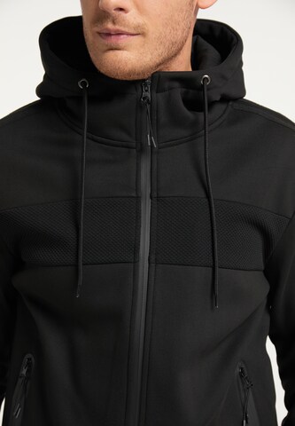 Mo SPORTS Sweatjacke in Schwarz