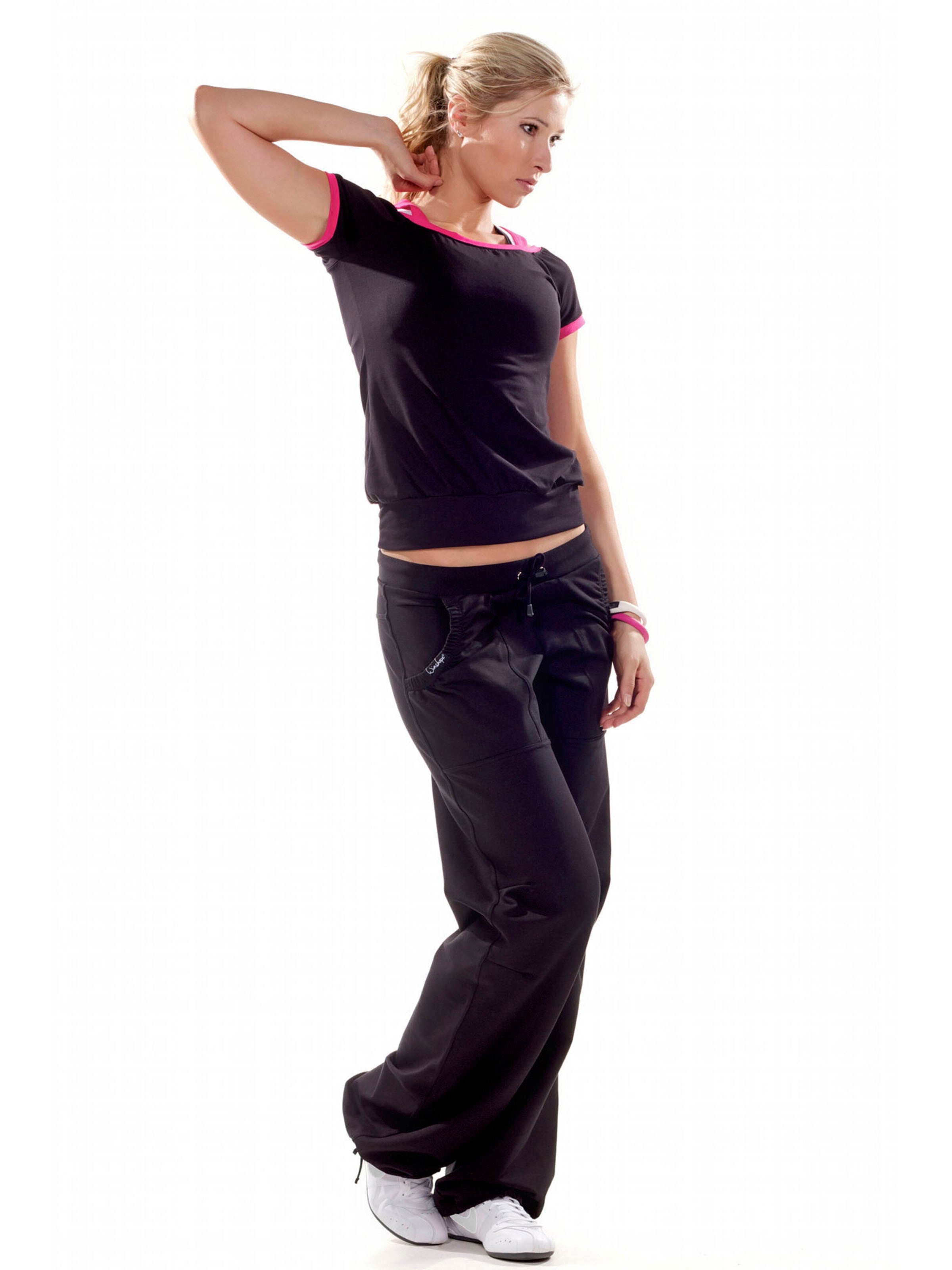 Winshape Свободный крой Спортивные штаны 'WTE9' в Черный