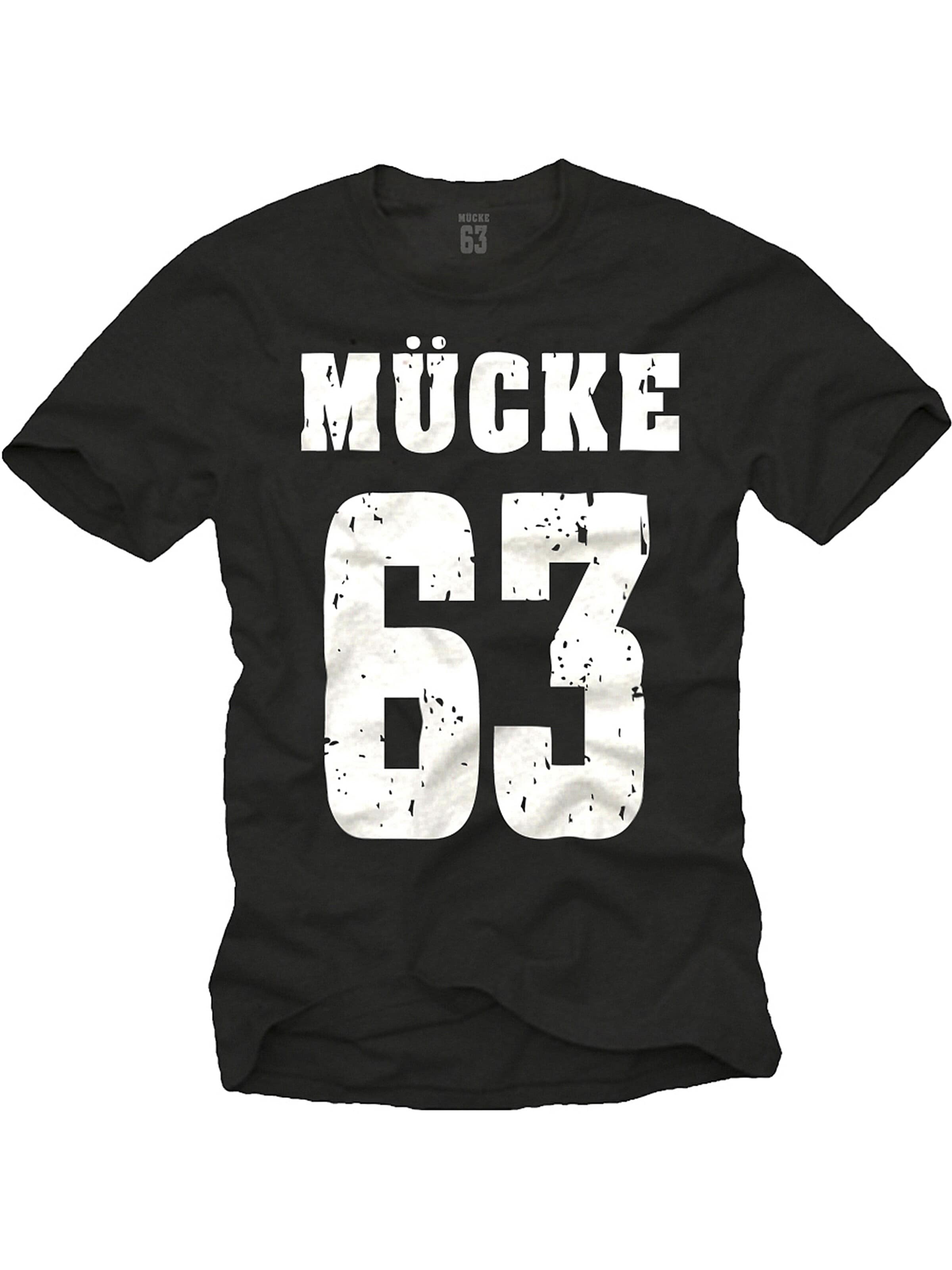 MAKAYA Shirt 'Mücke 63' in Black: front