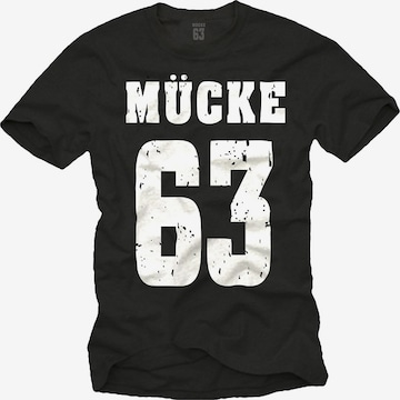 MAKAYA Shirt 'Mücke 63' in Black: front